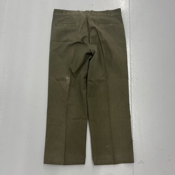 Vintage 60s Sears Green Sanforized Workwear Chinos 36x27 - Picture 3 of 4